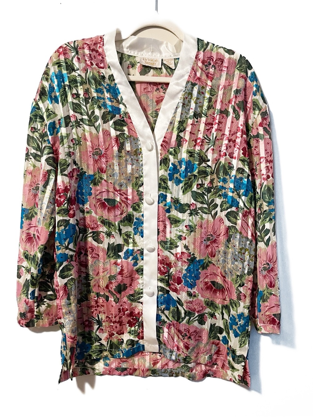 Vintage 80s 90s | Victoria’s Secret Gold Label Floral Sleep Shirt Nightie